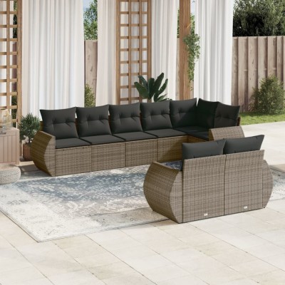 Garden set with cushions, 8...