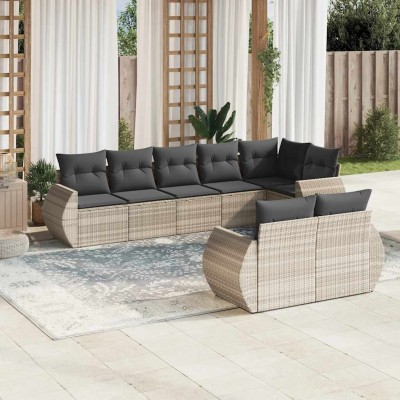 Garden set with cushions, 8...