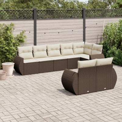 Garden set with cushions, 8...