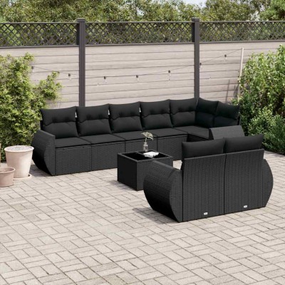 Garden set with cushions, 9...