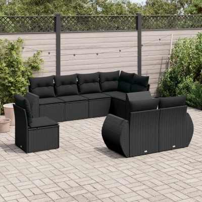 Sofa set with cushions, 8...