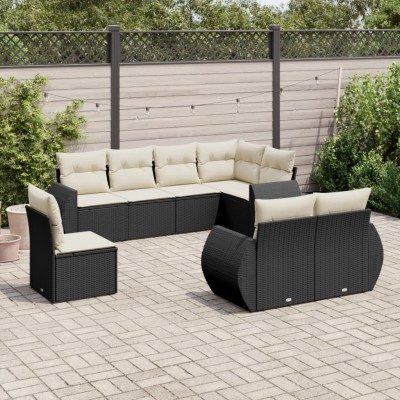 Sofa set with cushions, 8...
