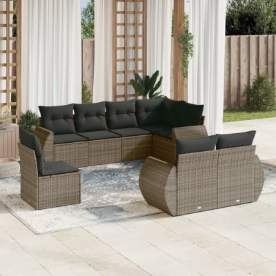 Garden set with cushions, 8...