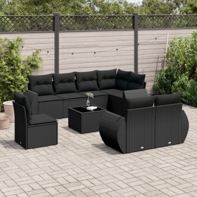 Garden set with cushions, 9...
