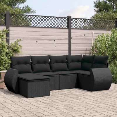 Sofa set with cushions, 6...