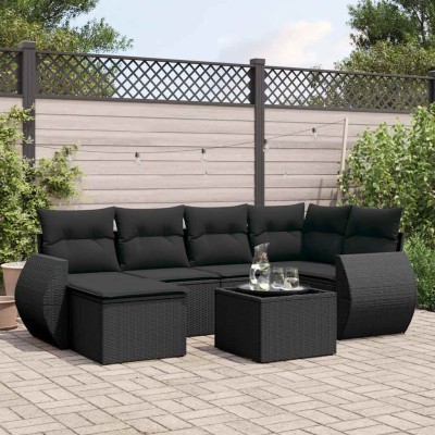 Sofa set with cushions, 7...