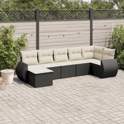 Sofa set with cushions, 7...