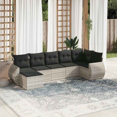 Sofa set with cushions, 7...