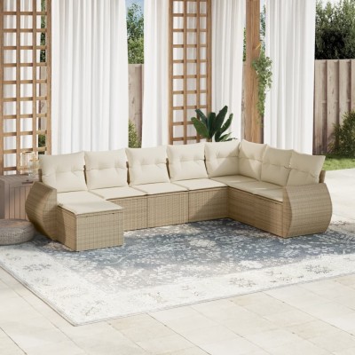 Sofa set with cushions, 8...