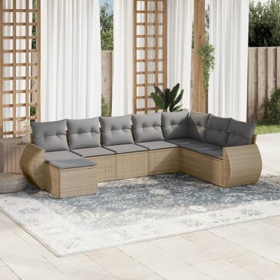 Sofa set with cushions, 8...