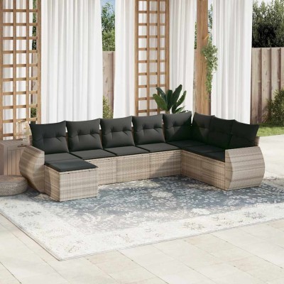 Garden set with cushions, 8...