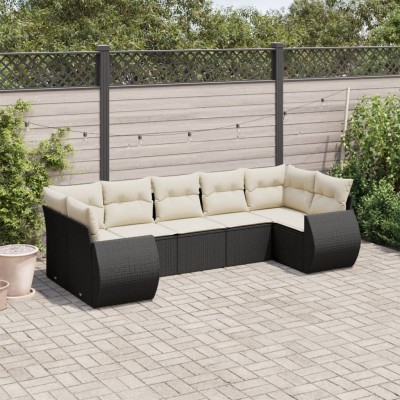 Sofa set with cushions, 7...