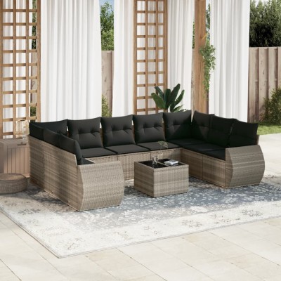 Garden set with cushions,...