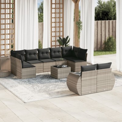 Garden set with cushions,...
