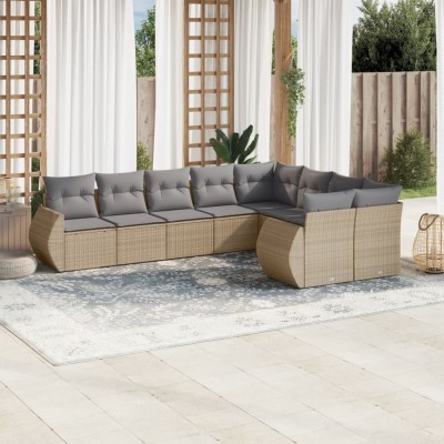 Garden set with cushions, 9...