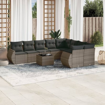 Garden set with cushions,...