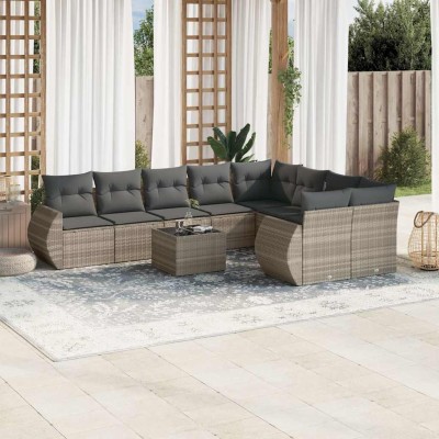 Garden set with cushions,...