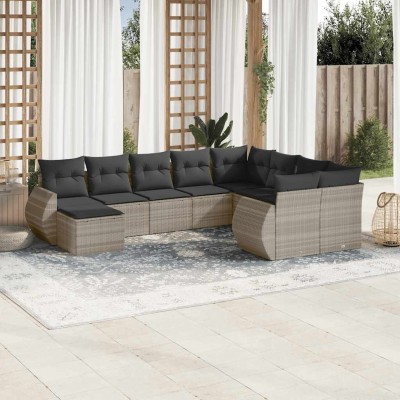 Garden set with cushions,...
