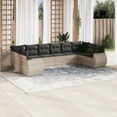 Garden set with cushions,...