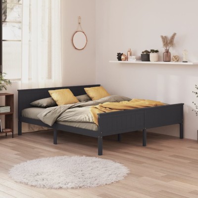 Bed frame, gray, 200x200cm,...