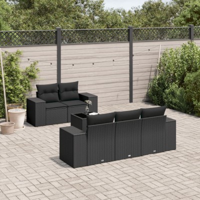 Sofa set with cushions, 6...