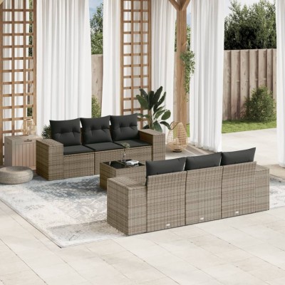 Sofa set with cushions, 7...