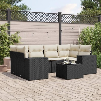 Sofa set with cushions, 7...