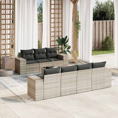 Garden set with cushions, 8...