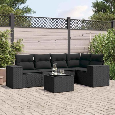 Sofa set with cushions, 6...