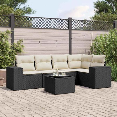 Sofa set with cushions, 6...