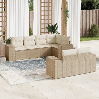 Sofa set with cushions, 7...