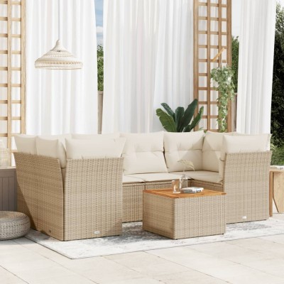 Sofa set with cushions, 7...