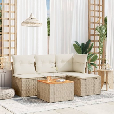 Sofa set with cushions, 5...
