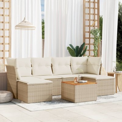 Sofa set with cushions, 7...