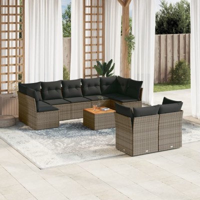 Garden set with cushions,...
