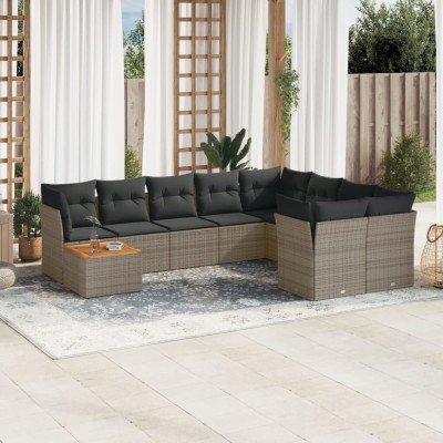 Garden set with cushions,...