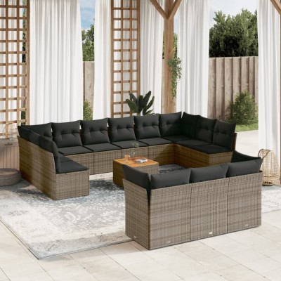Garden set with cushions,...