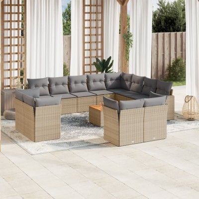 Sofa set with cushions, 13...
