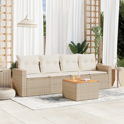 Sofa set with cushions, 5...