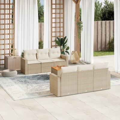 Sofa set with cushions, 7...