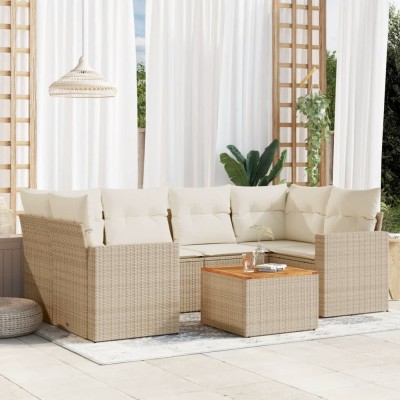 Sofa set with cushions, 7...