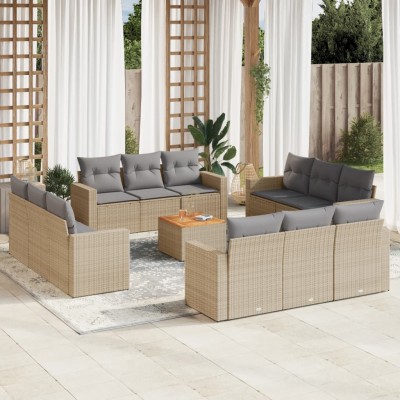 Sofa set with cushions, 13...