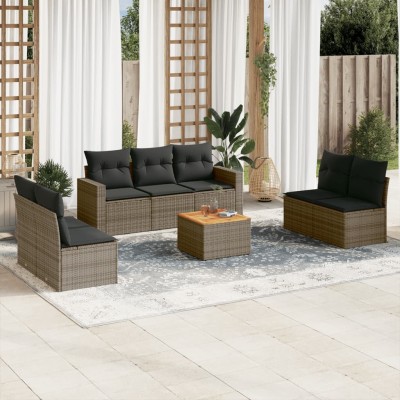 Garden set with cushions, 8...