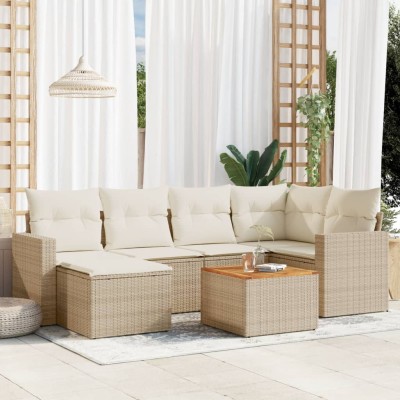 Sofa set with cushions, 7...
