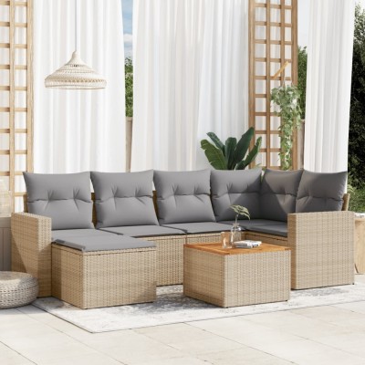 Sofa set with cushions, 7...