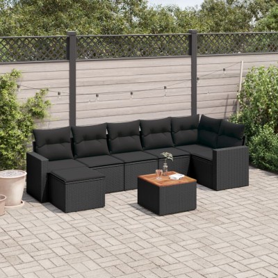 Sofa set with cushions, 8...