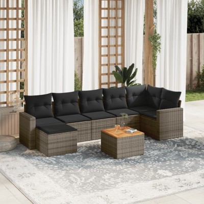 Garden set with cushions, 8...