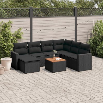 Sofa set with cushions, 8...