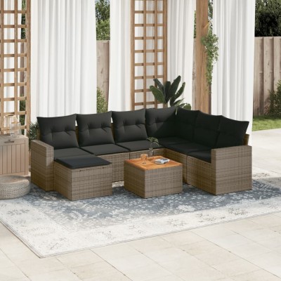 Garden set with cushions, 8...