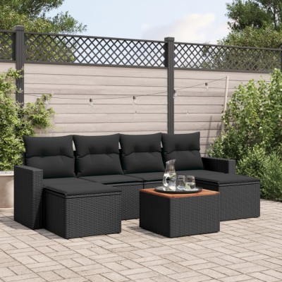 Sofa set with cushions, 7...